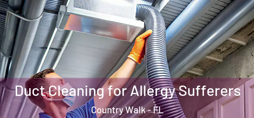 Duct Cleaning for Allergy Sufferers Country Walk - FL